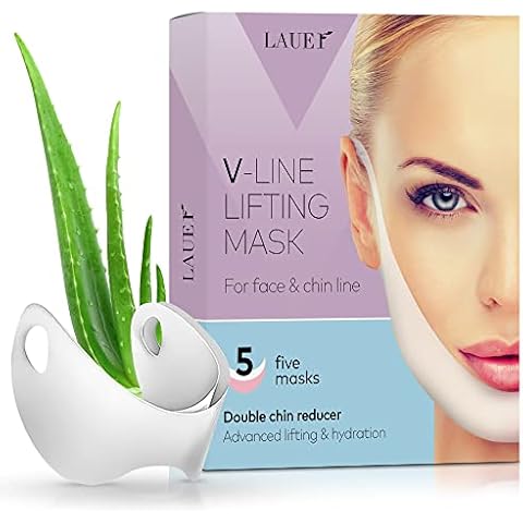 V Shaped Slimming Face Mask Double Chin Reducer V Line Lifting Mask Neck  Lift Tape Face Slimmer Patch Chin Strap For Women Jawline Sculptor For  Firming and Tightening Skin 5 and 10