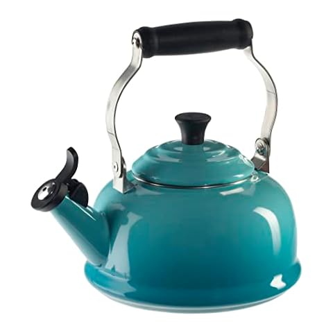 Whistling Tea Kettles, AIDEA 2.3 Quart Ceramic Tea Kettle for Stovetop,  Enameled Interior Tea Pot for Anti-Rust, Audible Whistling Hot Water Kettle  for Kitchen-Cobalt (Blue) 