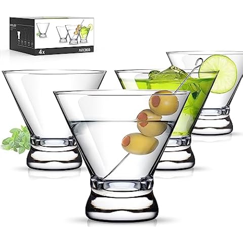 Lead Free Martini Glasses