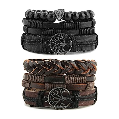 Leather Cuff Bracelets for Men