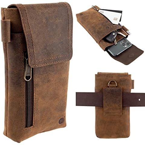 TobbinGear Leather Cell Phone Holster with Belt Clip, Leather Belt Phone  Pouch, Universal Leather Ph…See more TobbinGear Leather Cell Phone Holster