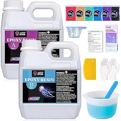 LET'S RESIN Epoxy Resin Dye,15 Color Translucent Epoxy Resin  Pigment,Odorless Concentrated Epoxy Resin Paint Each 0.35oz,Liquid Resin  Colorant for