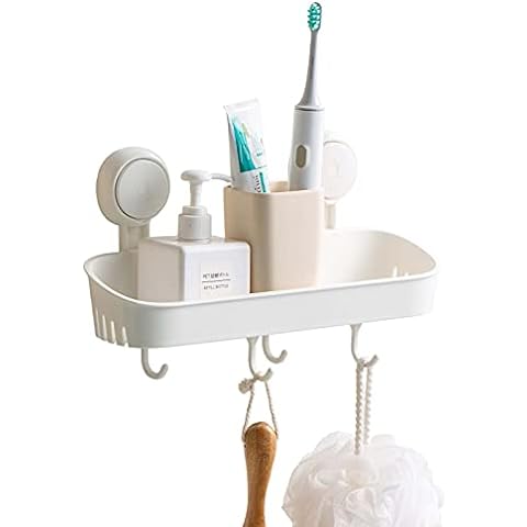 Chengfu+Bathroom+Shower+Caddy+Connectors+Suction+Cups+Heavy+