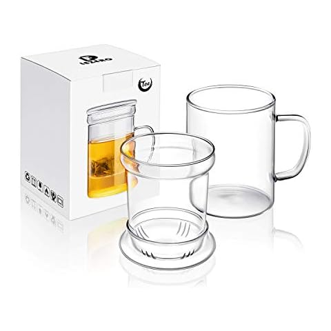 CNGLASS Double Wall Glass Tea Cup Set of 4,100ml Asian Insulated Clear  Teacups,Small Espresso Cup for Coffee