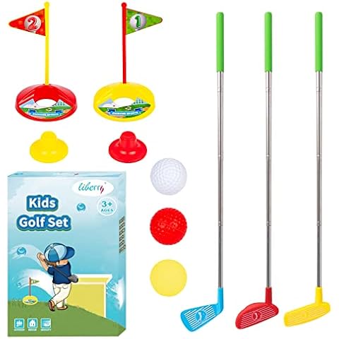 Veemoon Golf Set with Practice Holes, Golf Sticks Balls Toddler