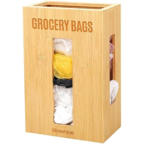 Manterio Wall Mount Plastic Bag Organizer, Durable Plastic Grocery Bag  Saver, Smudge Proof, Fingerprint Resistant