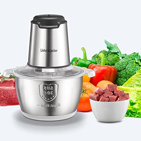LINKChef Electric Food Chopper, 1.2L Meat Grinder Food Processor Stainless  Steel Meat for Vegetable Meat Fruit