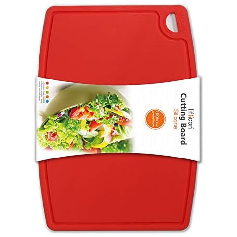 Svenee Mini Kitchen Cutting Board Mats, BPA Free, Dishwasher Safe, Juice  Grooves, Thicker Boards, Easy Grip Handle, Non Porous, 2 pack
