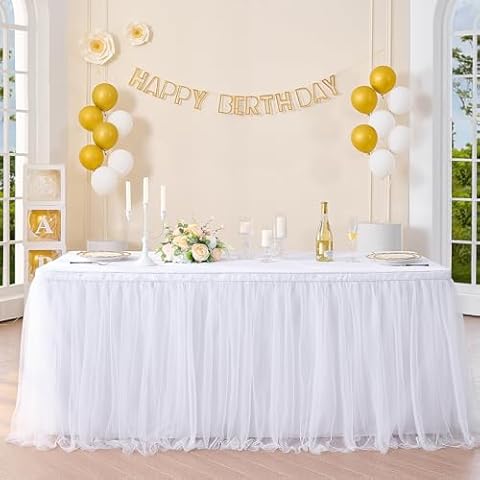 Linen Disposable Table Skirts