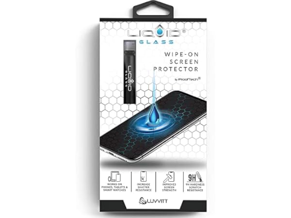 Phone Scratch Remover and Cracked Repair Liquid by ProofTech Liquid Glass  Screen Protector for All Smartphones Tablets and Watches Wipe On Nano  Protection for Up to 4 Devices - Bottle 