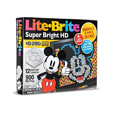 Lite-Brite Mini, Light Up Drawing Board, Mini LED Drawing Board with  Colors, Travel-Sized Toys for Creative Play, Glow Art Neon Effect Drawing  Board