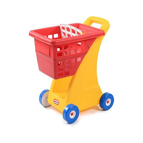 Play Circle By Battat Pink Shopping Day Grocery Cart Toy Shopping Cart With  Pretend Play Food Items Realistic Kitchen Accessories For Kids Ages 3 And