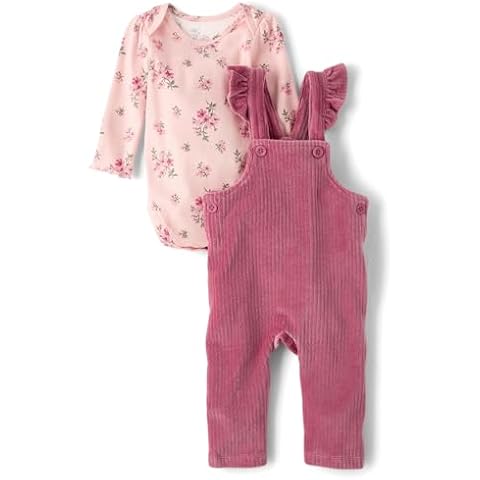 Long Sleeve Overalls for Baby Girls
