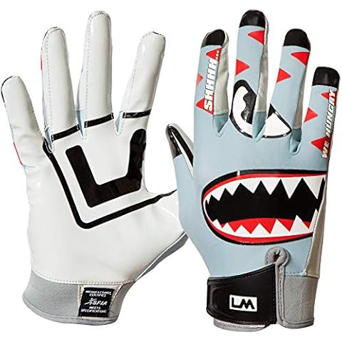 TAQCHA Villian Football Gloves - Tacky Grip Skin Tight Adult Football  Gloves - Enhanced Performance …See more TAQCHA Villian Football Gloves -  Tacky