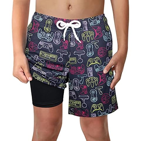  Rolimaka 3 Pack Boy's Swim Trunks Kid Board Shorts