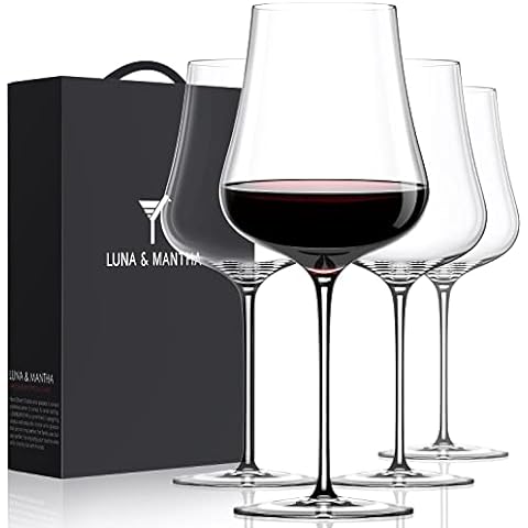 LUNA & MANTHA Martini Glasses | Set of 4 | 9oz | Hand-Blown Crystal Large  Martini Glass Set | Elegan…See more LUNA & MANTHA Martini Glasses | Set of  4