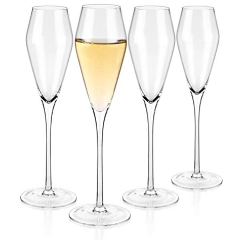 Luxbe Crystal Wine Glasses Set of 4 650mL