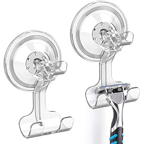  SOCONT Suction Cup Hooks for Shower, Heavy Duty Vacuum Shower  Hooks for Inside Shower, White-Plated Plished Super Suction for Kitchen  Bathroom Restroom, 2 Pack : Home & Kitchen