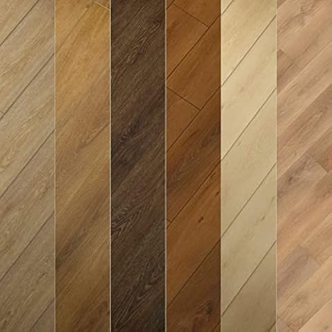 Flooret Vinyl Plank Flooring DIY Click Installation 40 Mil Wear Layer Waterproof Flooring Madeira 12 Cut Sample, Brown