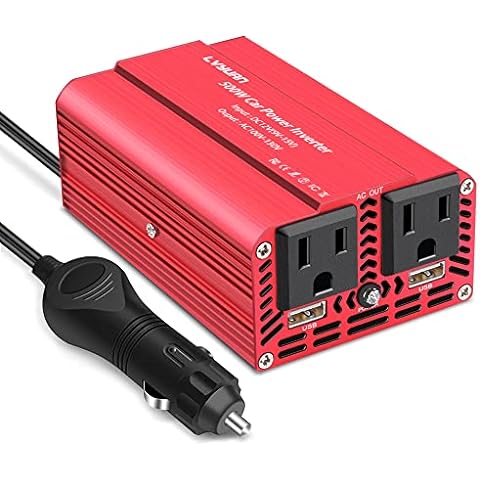 PiSFAU 150W Power Inverter 12V Dc To 110V Ac Car Plug Adapter Outlet  Converter With 3.1A Dual Usb Ac Car Charger For Laptop Computer :  : Car & Motorbike
