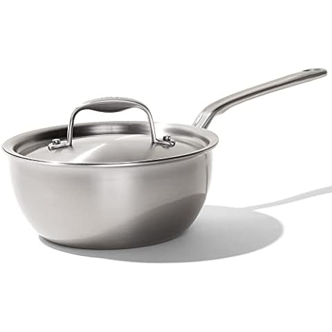  Farberware 21666 Dishwasher Safe Nonstick Sauce Pan/Saucepan/Saucier,  1 Quart, Silver: Saucepans: Home & Kitchen