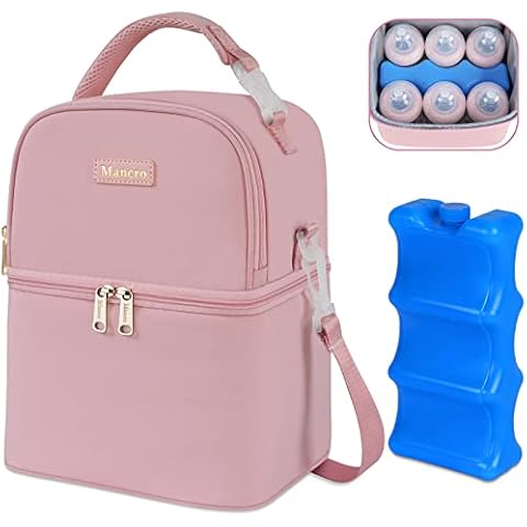 Insulated Baby Bottle Bag, Momcozy Multi-Function Breastmilk Cooler Bag &  Lunch Bag, Fit as Wine Carrier or for Milk Bottles