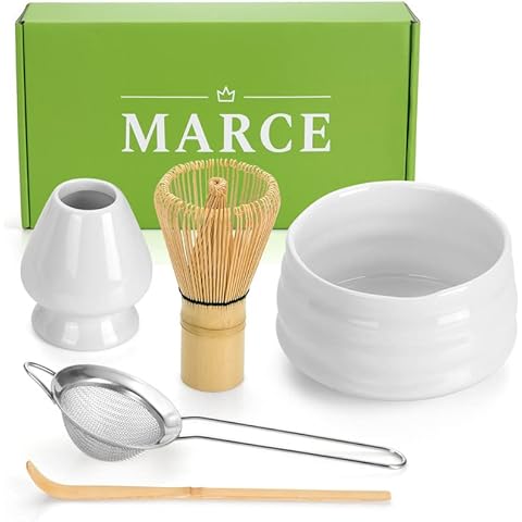 BambooWorx Japanese Tea Set, Matcha Whisk (Chasen), Traditional Scoop  (Chashaku), Tea Spoon. The Perfect Set to Prepare a Traditional Cup of  Matcha, Handmade from 100% Natural Bamboo 