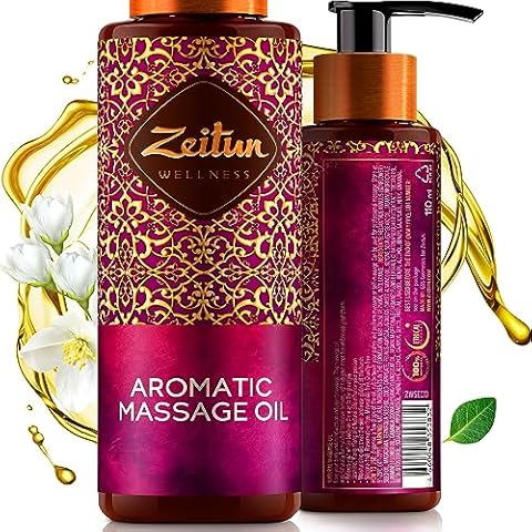  Organic - Edible Vanilla Massage Oil for Couple - Blend with  Natural Vanilla & Jasmine