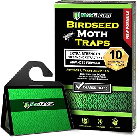  8 Pack Pantry Moth Traps- Safe and Effective for Food and  Cupboard- Glue Traps with Pheromones for Pantry Moths : Patio, Lawn & Garden