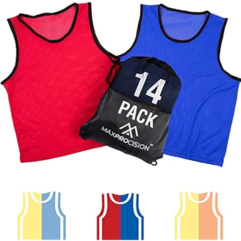 Geyoga 24 Pack Pinnies Scrimmage Vests Practice Jersey for Men Soccer Vests Adult Soccer Training Vest Adult Basketball Jersey Team Practice Vests