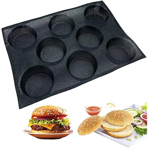 Meajore 2 Pcs Silicone Cake Scone Pan,Triangle 8 Cavity Pizza Cake  Pan,Internal Diameter 4 inch Cake Pan for Brownies  Muffins,Cheesecake,Cornbread