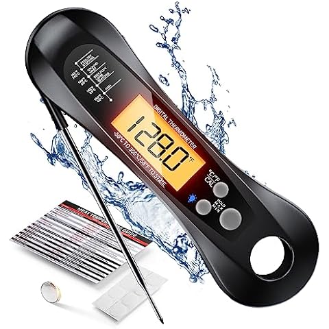 ROUUO Digital Meat Thermometer for for Cooking and Grilling