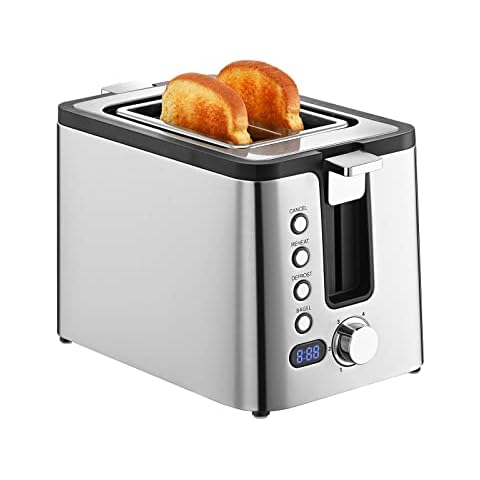 BUYDEEM DT730 Motorized Toaster, 2-Slice Smart Digital Leverless Toaster  with LCD Countdown Timer, 9-Shade Settings - IFA Berlin 2023