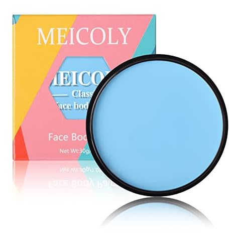  MEICOLY Blue Face Body Paint,30g/1.05oz Water Based Washable  Full Body Paint for Adult and Kids,Dark Blue Single Face Painting for  Adults, SFX Smurf Mystique Cosplay Halloween Makeup,Royal Blue : Arts,  Crafts