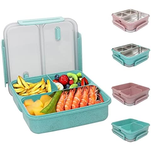  MISS BIG Lunch Box,Bento Box,Bento Box for Adults,Bento Lunch  Box for Adults,Leak Proof,No BPAs and No Chemical Dyes,Dishwasher and  Microwave Safe Lunch Containers for Adults (Purple L): Home & Kitchen