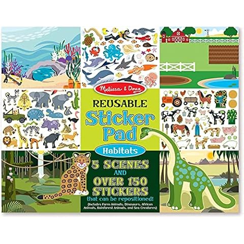 Reusable Sticker Book for Kids 2-4, Vehicles Truck Stickers