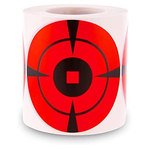 Splatterburst Targets - Roll of (200) 4 Inch Stick & Splatter Self Adhesive  Shooting Target Stickers - Gun - Rifle - Pistol - Airsoft - BB Gun - Pellet  Gun - Air Rifle - Made in USA 