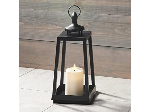Textured Metal Outdoor Decorative Lanterns For Patio photo