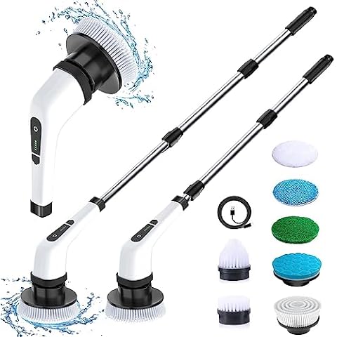 1set Electric Spin Scrubber, IEZFIX Electric Cleaning Brush