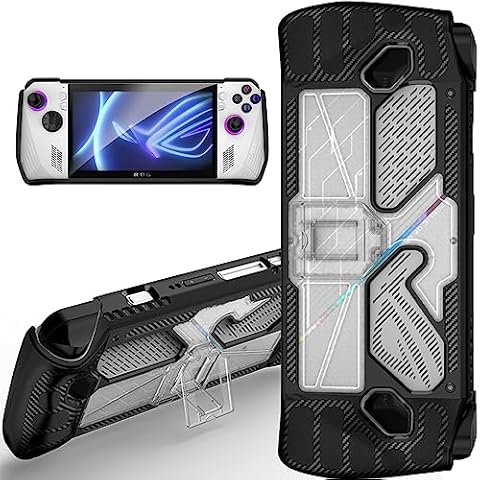 Miimall Compatible for ROG Ally Case, Asus Ally Silicone Case,  Anti-Fingerprint Shock-Absorption Anti-Scratch Soft Silicone Skin Cover  Protector Case