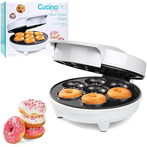  CucinaPro Piccolo Pizzelle Baker - Electric Press Makes 4 Mini  Cookies at Once, Grey Nonstick Interior For Fast Cleanup, Must Have Gift or  Treat for Parties, Unique Dessert or Baking Gift