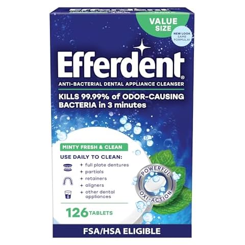 Mint Flavor Denture Cleansers