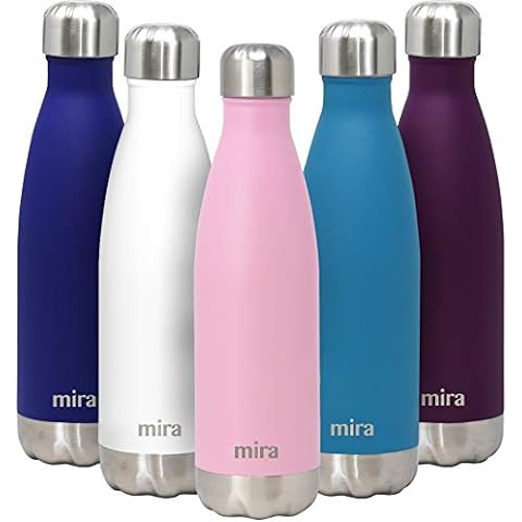 MIRA Thermos for Kids Lunch Food Jar Vacuum Insulated Stainless Steel 13.5  Ounce, Teal 