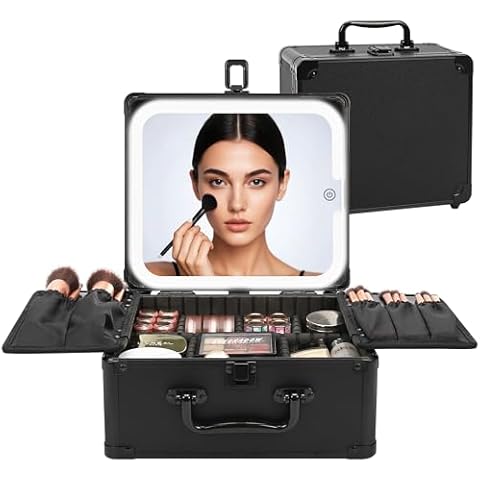 Mirror Makeup Train Cases