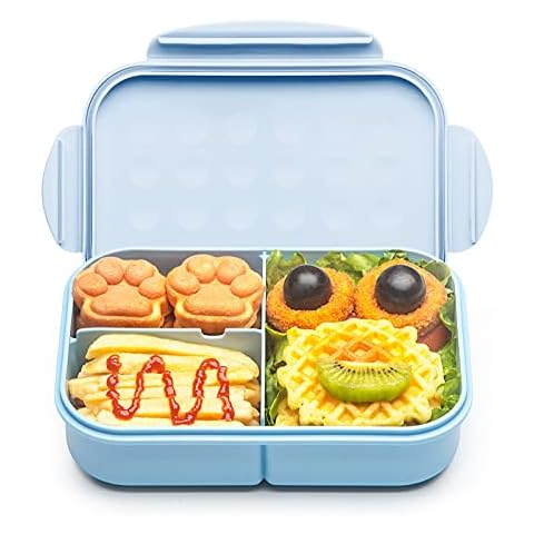 Genteen Kids Lunch Box - Chill Bento Box with 3 Compartments and Removable  Ice Pack for Measl and Snacks,Toddler Lunch Box for