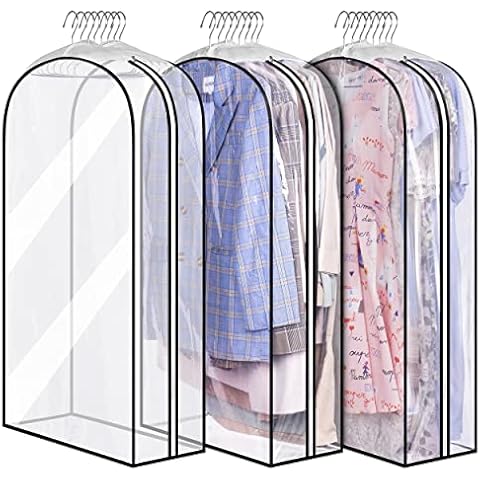 MISSLO Breathable Wedding Dress Garment Bag Zipper Pockets Handle