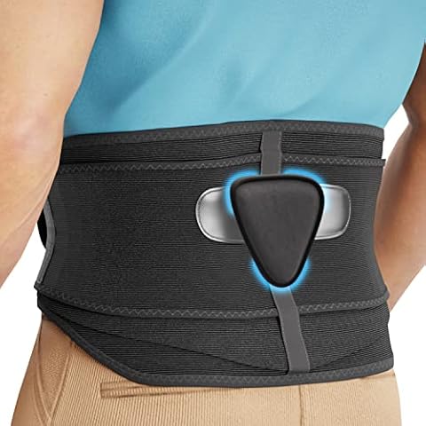 Bracepost Ergonomic Back Brace for Lower Back Pain Relief, 5 Stays,  Breathable Back Support Belt for Women Men, Adjustable Lumbar Support for