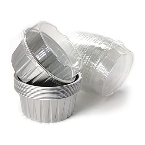 Disposable 4 oz. Foil Ramekins w/ Board Lid #1400L