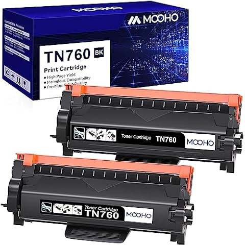 CHINGER TN760 Compatible Toner Cartridge Replacement for Brother TN760  TN-760 TN730 Used with HL-L2350DW HL-L2395DW HL-L2390DW DCP-L2550DW  MFC-L2750DW