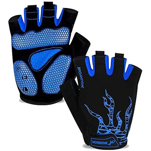  Workout Gloves Gym Gloves For Men/Women, 3MM Gel Pad 3/4  Finger Weight Lifting Gloves Fitness Gloves For Powerlifting,Exercise, Fitness,Training Black-L